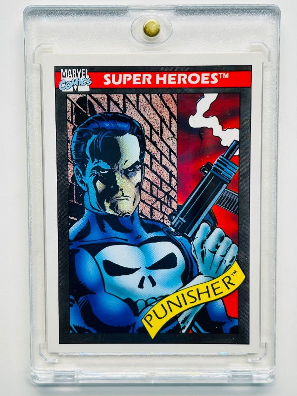 Photo 1 of 165757…Punisher rookie card 47 in hard plastic case