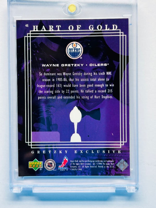 Photo 1 of 165794… …Wayne Gretzky card 361 45 in hard plastic case