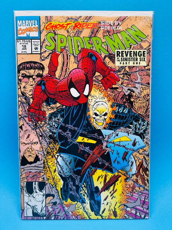Photo 1 of 165796… vintage Spider-Man comic #18 in plastic sleeve