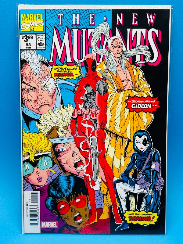 Photo 1 of 165809… Facsimile REPRINT New Mutants comic 98 in plastic sleeve-facsimile copy -reprint