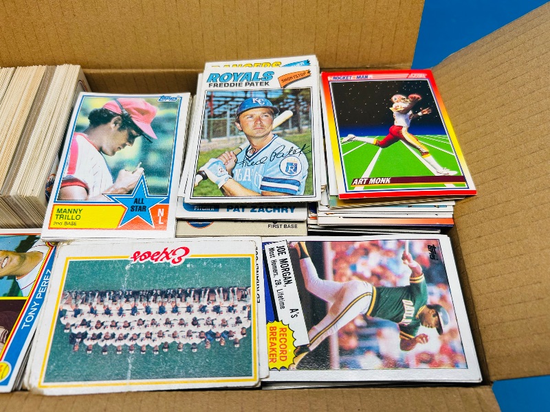 Photo 1 of 165811…damaged sports cards- final sale no return/refund mostly baseball- 10 x 7 x 5”