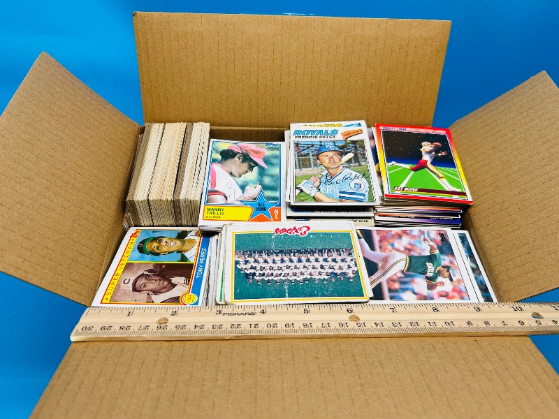 Photo 1 of 165811…damaged sports cards- final sale no return/refund mostly baseball- 10 x 7 x 5”