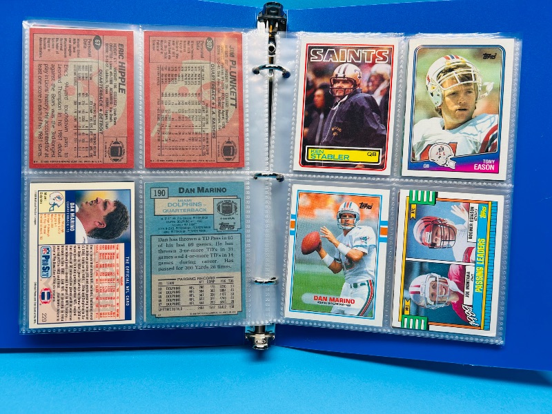 Photo 1 of 165812…final sale no return/refund-72 mixed football quarterback cards in binder