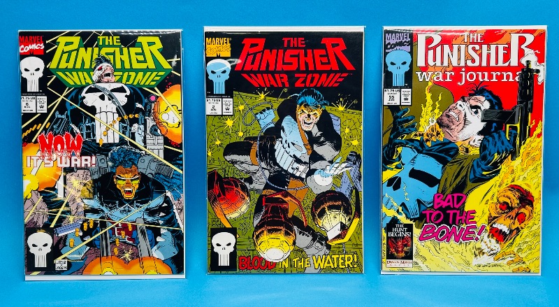 Photo 1 of 165841…3 Punisher comics in plastic sleeves 