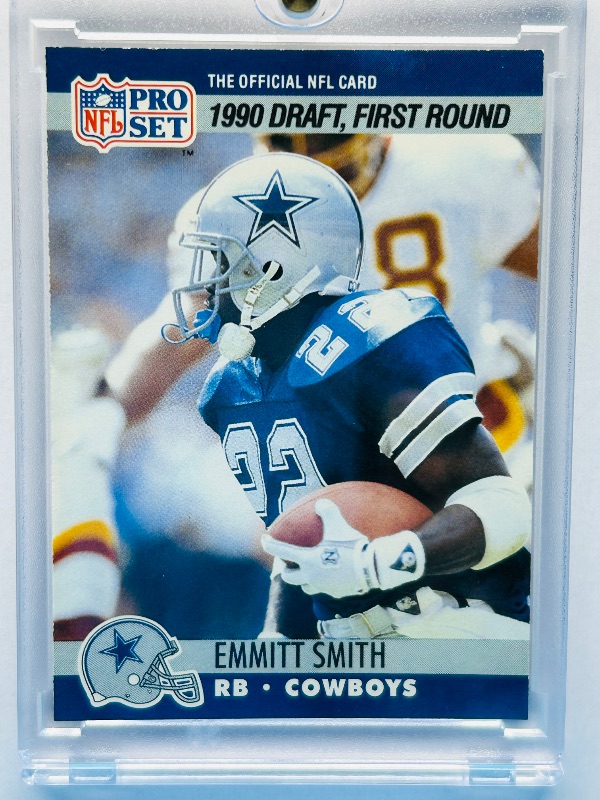 Photo 1 of 165906…Rookie Emmitt Smith card 685 in hard plastic case