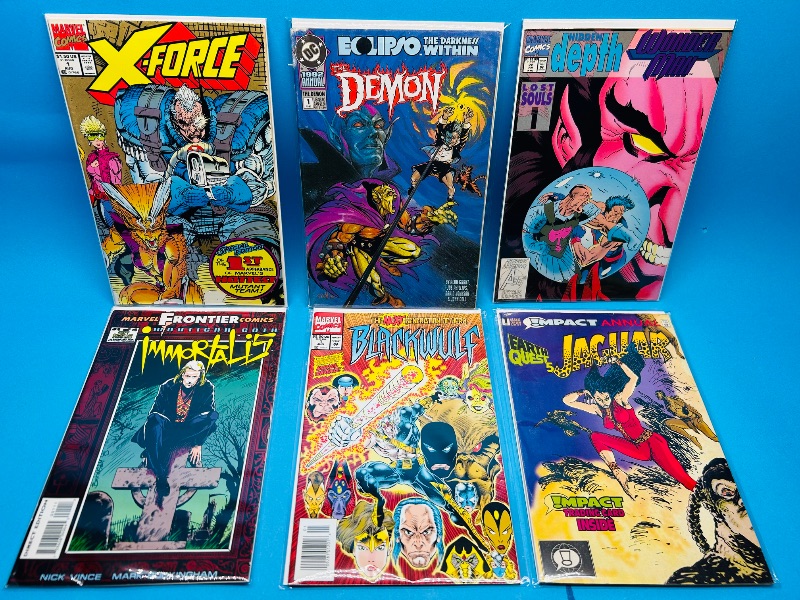 Photo 1 of 165938…6 number 1 comics in plastic sleeves