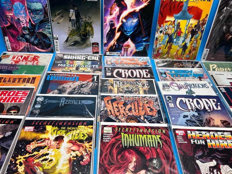 Photo 1 of 165951…final sale no return or refund-30 misc comics in plastic sleeves 