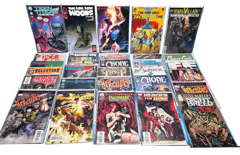 Photo 1 of 165951…final sale no return or refund-30 misc comics in plastic sleeves 