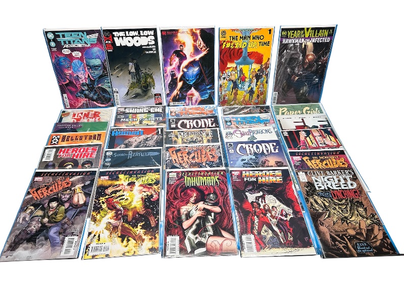 Photo 1 of 165951…final sale no return or refund-30 misc comics in plastic sleeves 