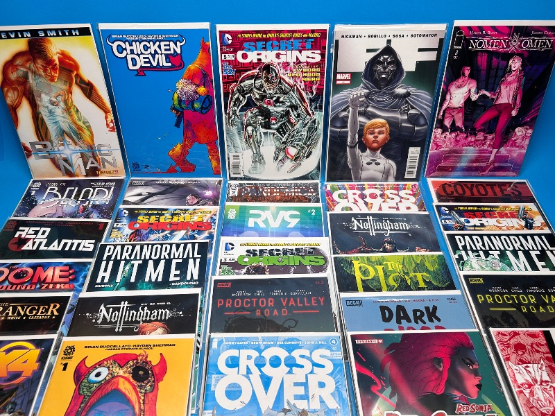 Photo 1 of 165952… final sale no return or refund-30 misc comics in plastic sleeves 