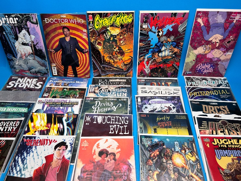 Photo 1 of 165954… final sale no return or refund-30 misc comics in plastic sleeves 