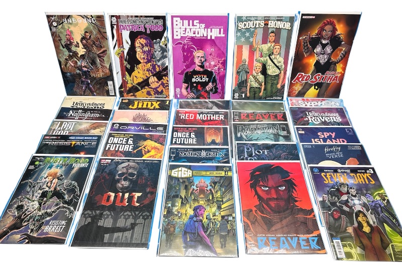 Photo 1 of 165955… final sale no return or refund-30 misc comics in plastic sleeves 