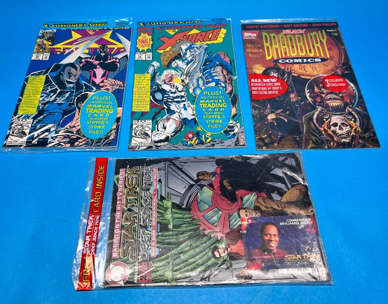 Photo 1 of 165958… final sale no return or refund-SEALED comics with 3 trading cards