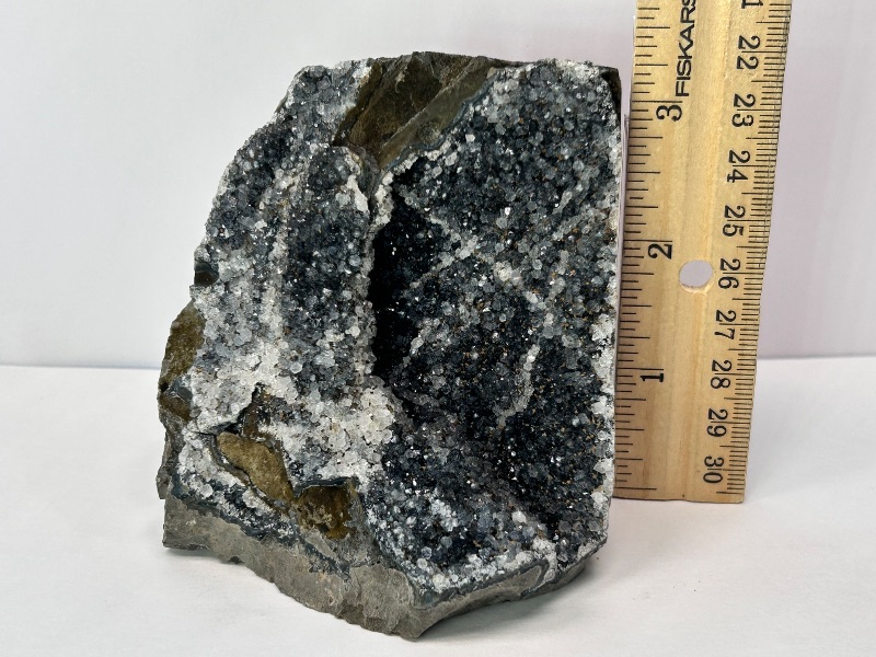 Photo 1 of 165972…4” black druzy crystal