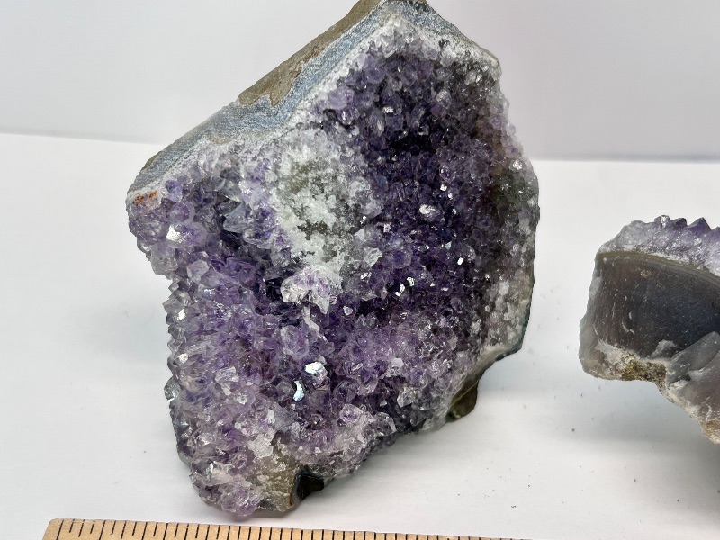 Photo 1 of 165982… 2  amethyst druzy crystal rocks