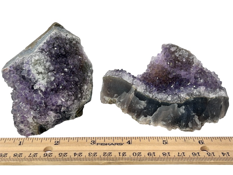 Photo 1 of 165982… 2  amethyst druzy crystal rocks