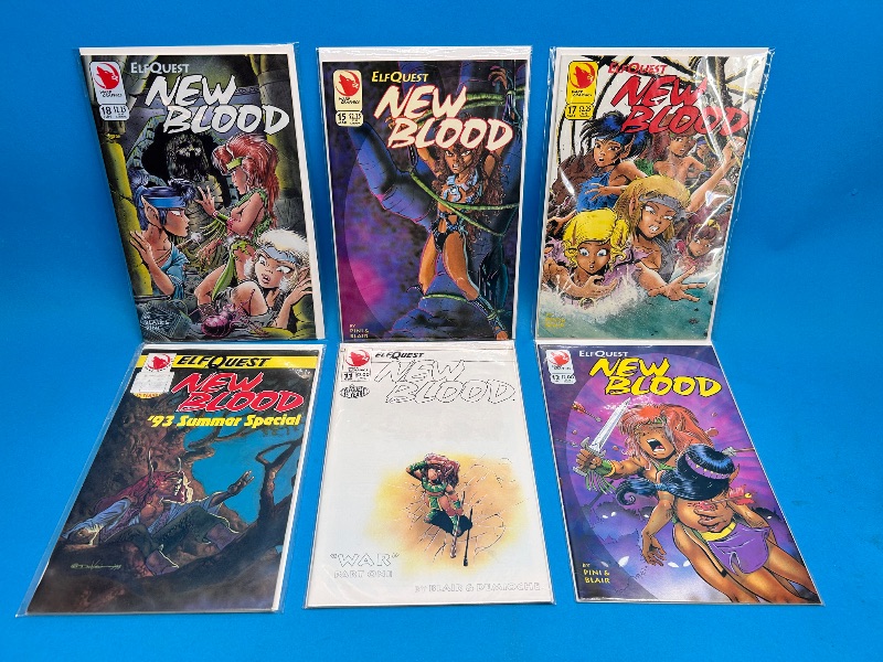 Photo 1 of 165998…6 New Blood comics in plastic sleeves 