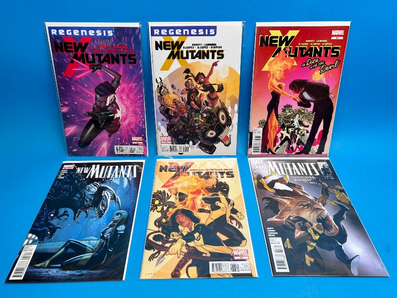Photo 1 of 166013…6 new mutants  comics in plastic sleeves 