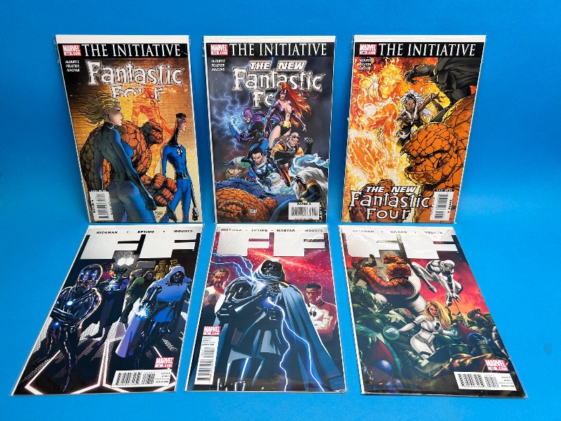 View 1 of 166016…6 fantastic four comics in plastic sleeves