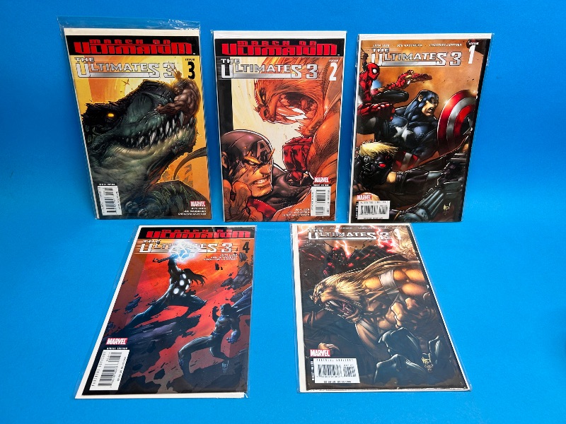Photo 1 of 166019…5 ultimates  comics in plastic sleeves 