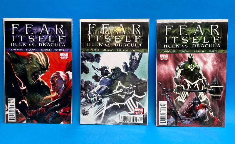 Photo 1 of 166020…3 fear itself  comics in plastic sleeves 