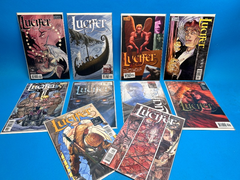 Photo 1 of 166026…adults only-10 Lucifer  comics in plastic sleeves for mature readers 