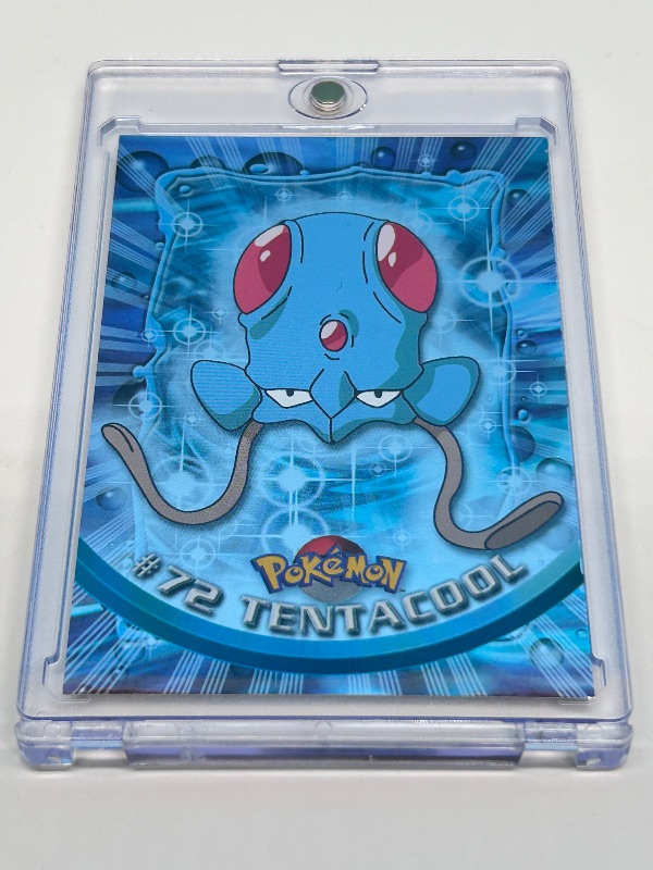 Photo 1 of 166041…holo foil Tentacool  Pokemon card in hard plastic case