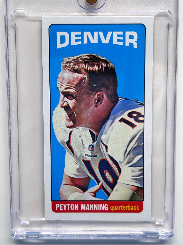 Photo 1 of 166044…Peyton Manning mini card 141  in hard plastic case 