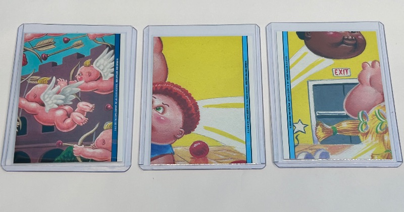 Photo 1 of 166046…3 Garbage Pail Kids cards in hard plastic sleeves -2013