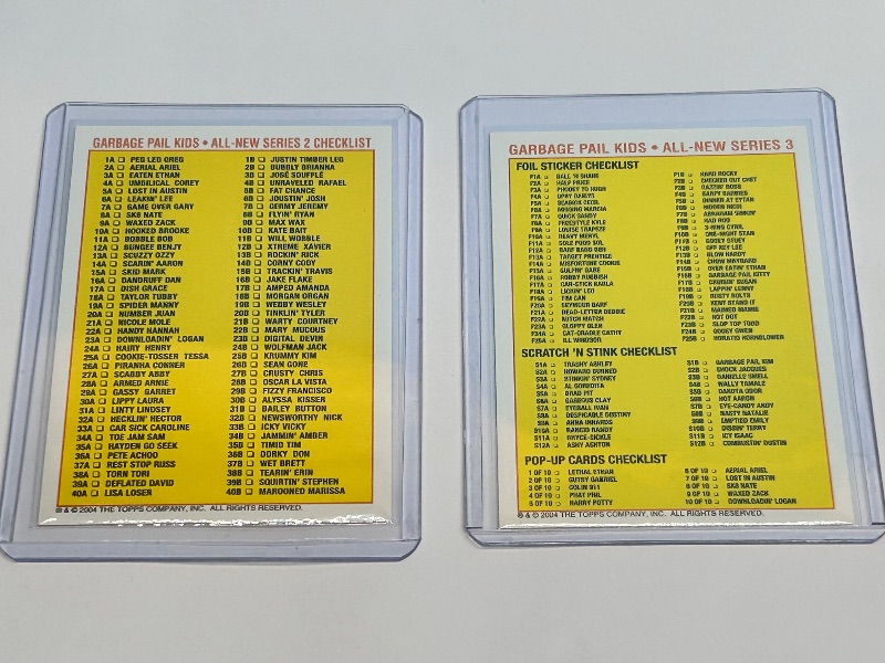 Photo 1 of 166051…Garbage Pail Kids  cards in hard plastic sleeves -2004