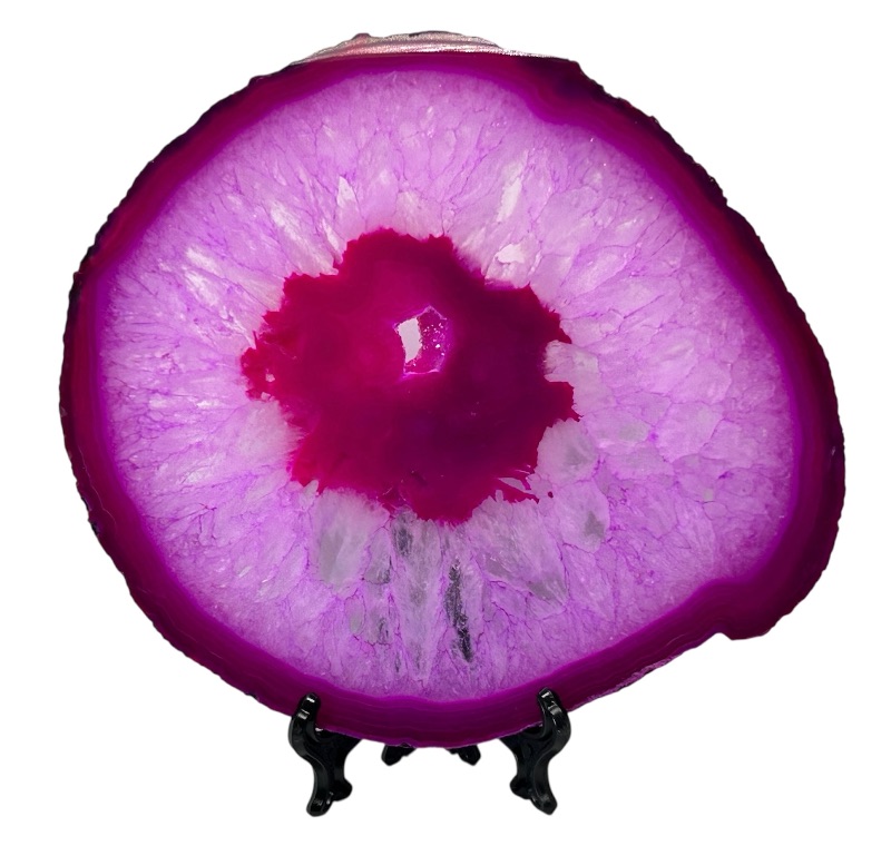 Photo 1 of 166059… large 6” agate slice with stand