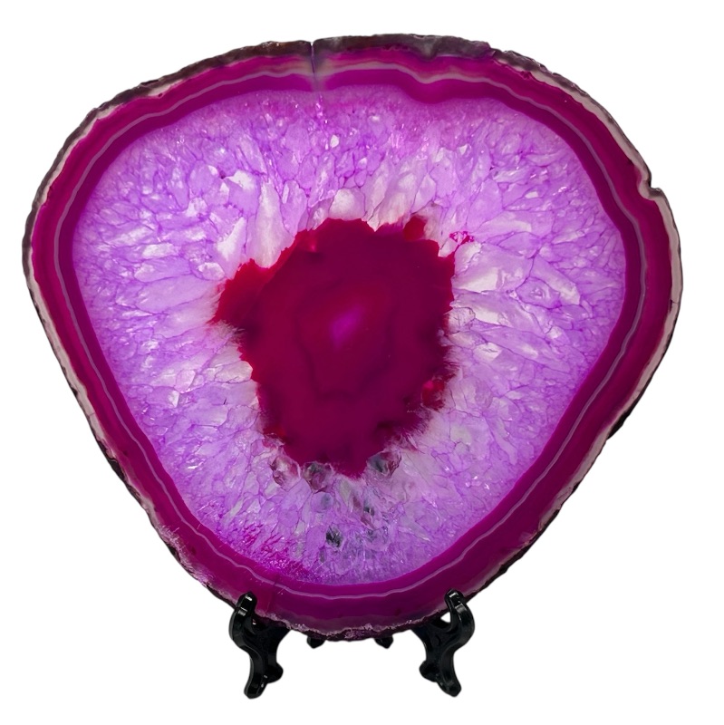 Photo 1 of 166060… large 6” agate slice with stand