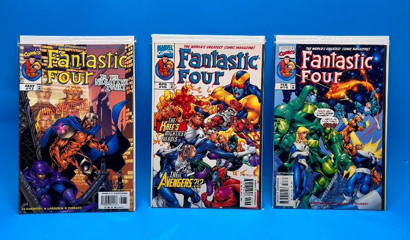 Photo 1 of 166093…3 fantastic four comics in plastic sleeves 