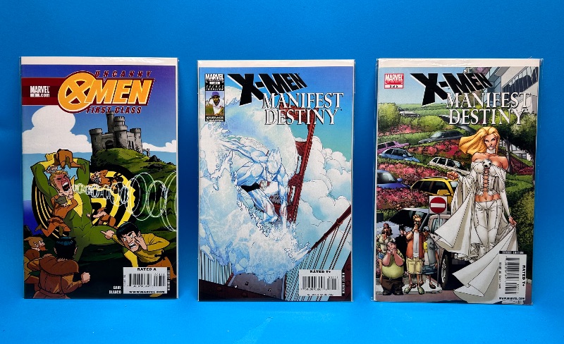 Photo 1 of 166094…  3 X-men comics in plastic sleeves 