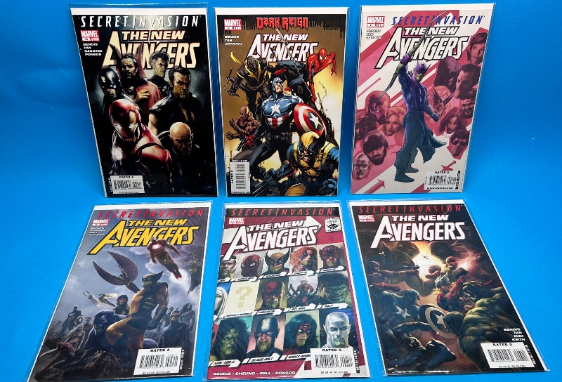 Photo 1 of 166096…6 Avengers  comics in plastic sleeves