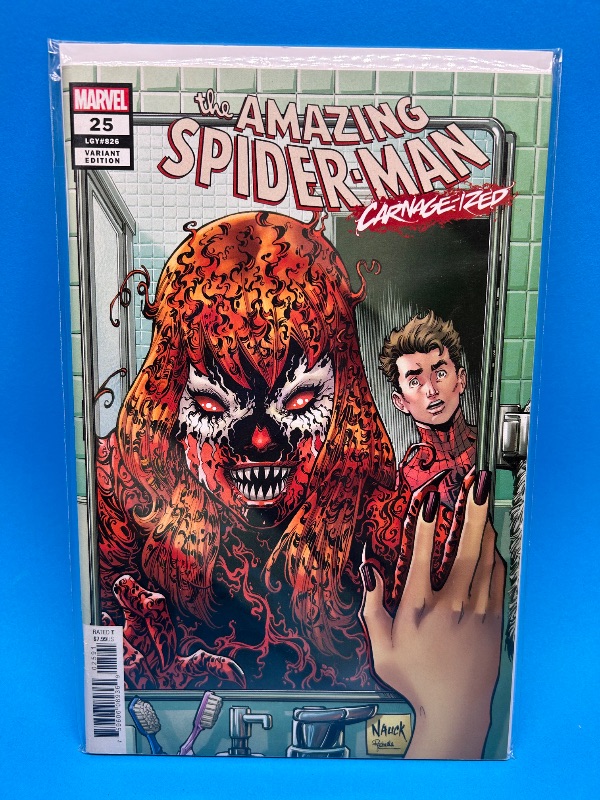 Photo 1 of 166101…  the amazing Spider-Man carnage-ized comic 25 in plastic sleeve