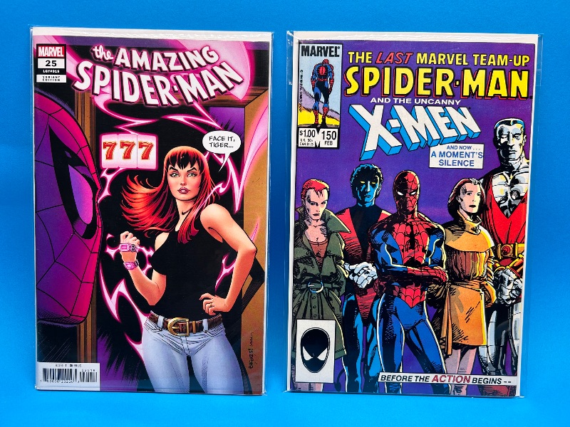 Photo 1 of 166102…2  Spider-Man comics in plastic sleeves