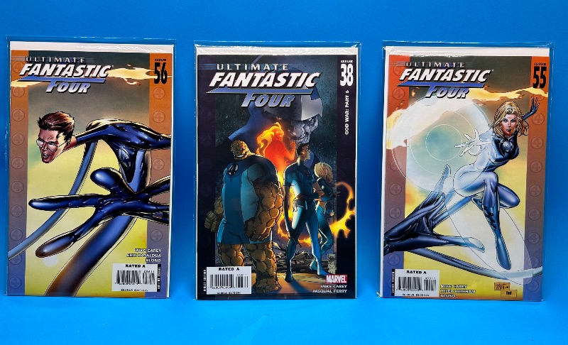 Photo 1 of 166106…3 fantastic four comics in plastic sleeves 