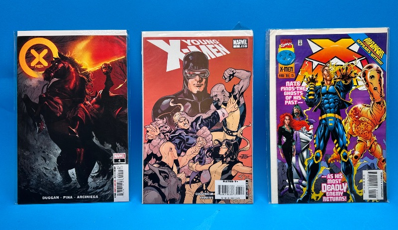 Photo 1 of 166107…3 X-men comics in plastic sleeves 