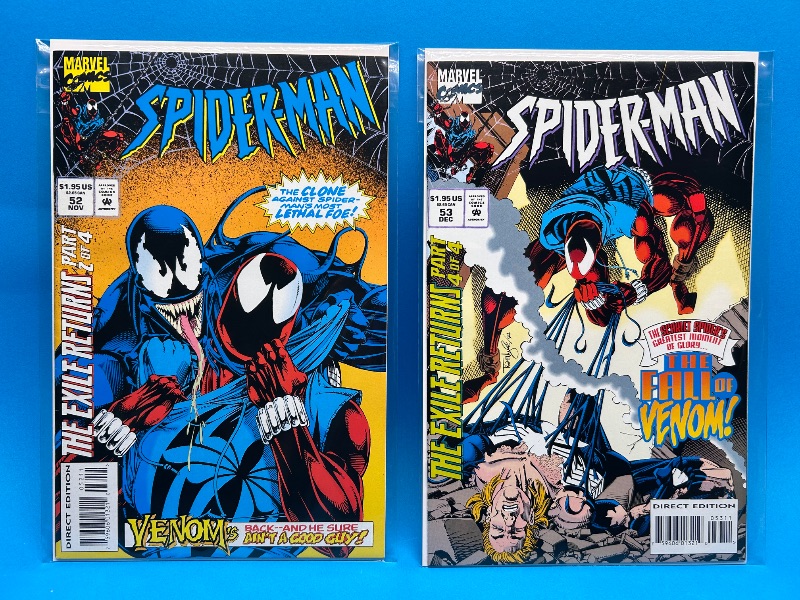 Photo 1 of 166115…2 Spider-Man comics in plastic sleeves 