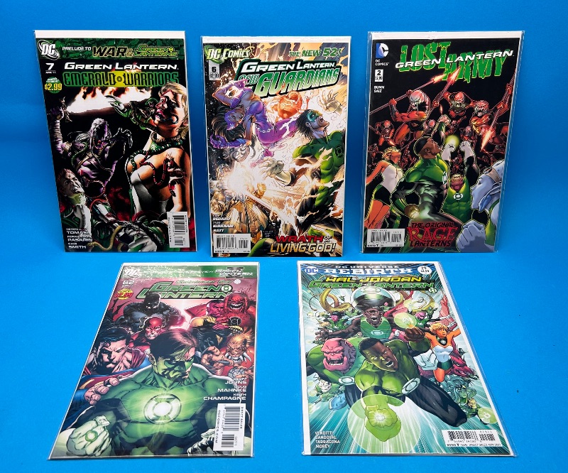Photo 1 of 166119…5 green lantern comics in plastic sleeves 