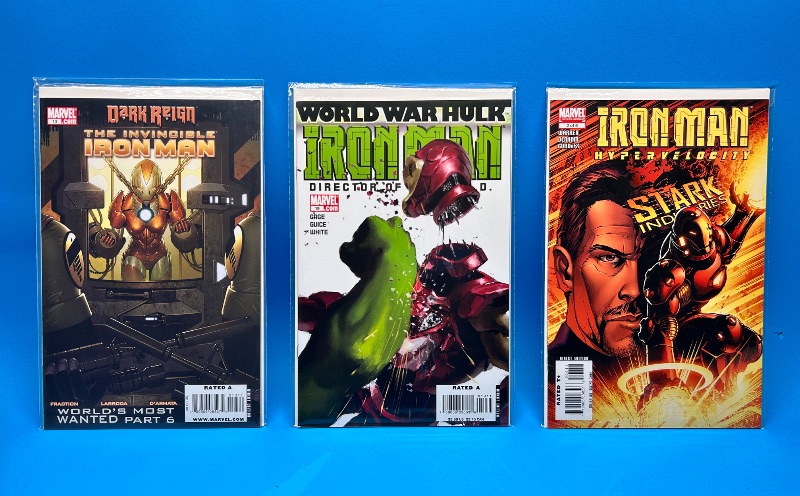 Photo 1 of 166122…3 Iron Man comics in plastic sleeves 