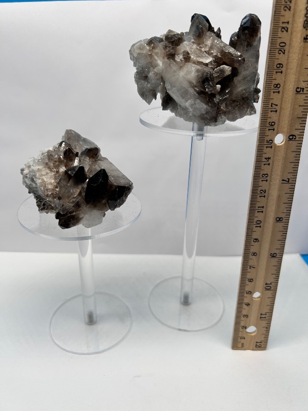 Photo 1 of 166130…2 smokey quartz on stands