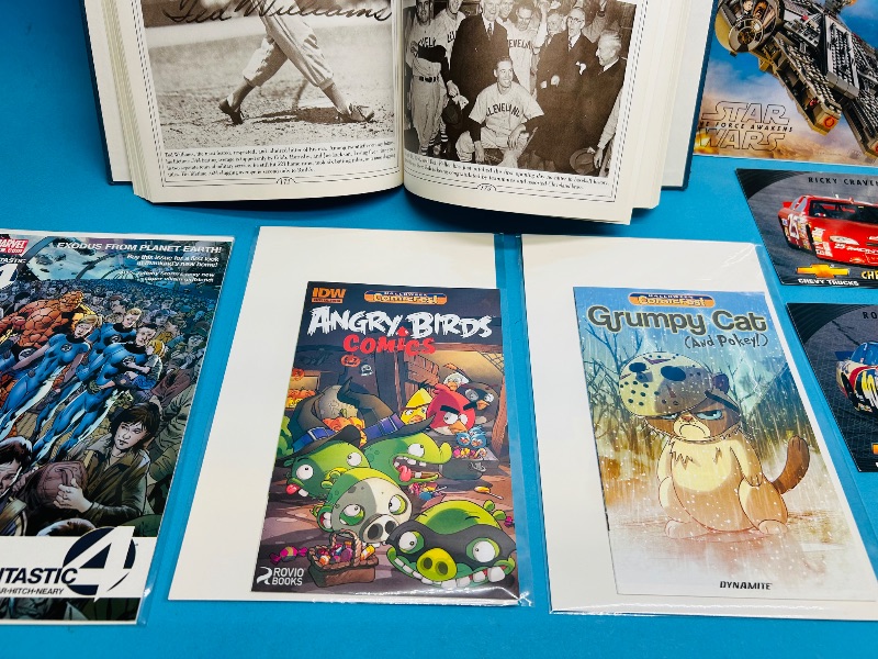 View 3 of 166143…comics, baseball book, NASCAR jumbo cards