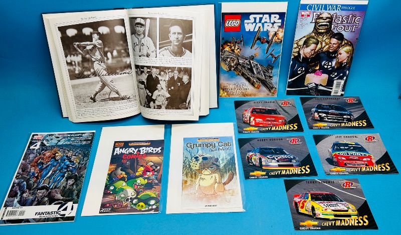 View 1 of 166143…comics, baseball book, NASCAR jumbo cards
