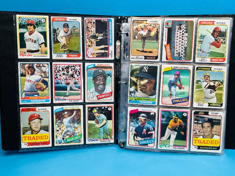 Photo 1 of 166146… final sale 270 vintage baseball cards-no return or refund cards in binder