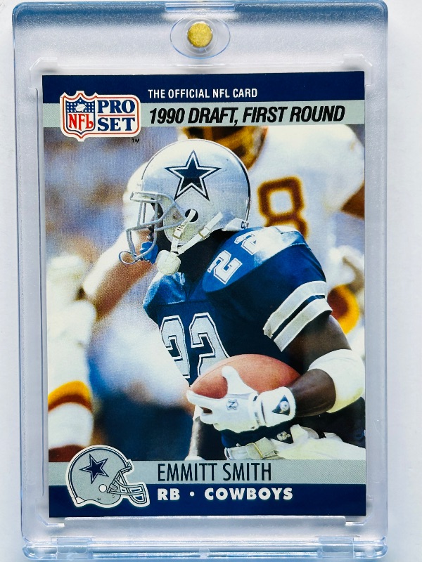 Photo 1 of 166187…Rookie Emmitt Smith card 685 in hard plastic case