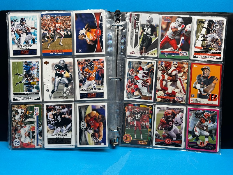 Photo 1 of 166199… final sale 306 mixed football cards no return/refund cards in binder
