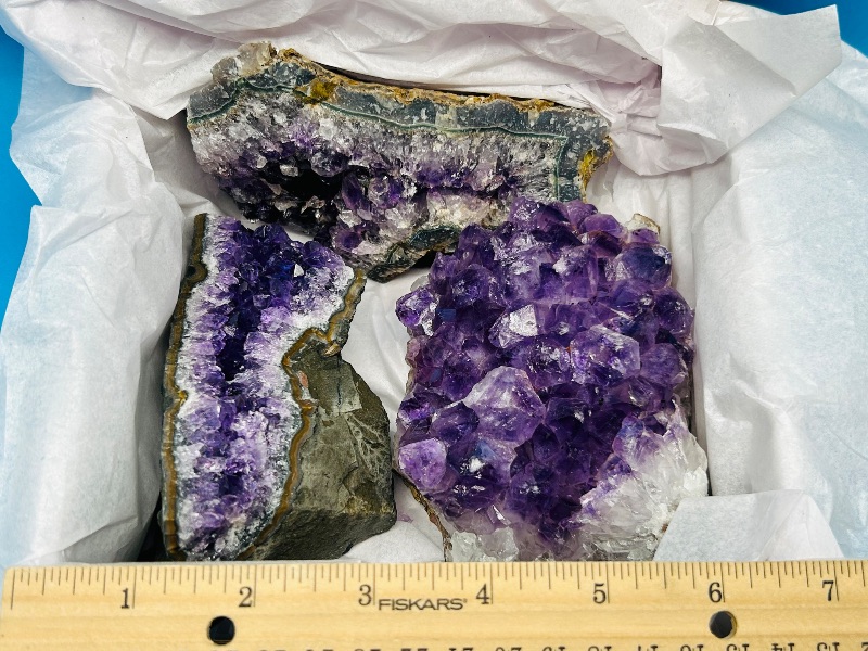 Photo 1 of 166211…3 large amethyst crystal rocks