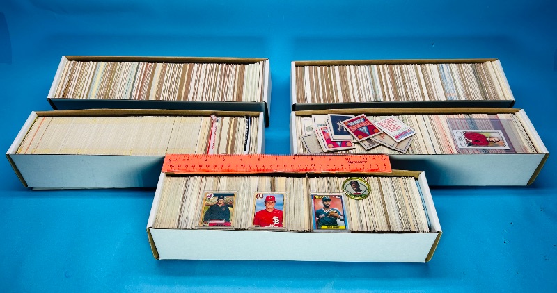 Photo 1 of 166227…final sale-no return/refund-thousands of sports cards in large boxes mostly baseball